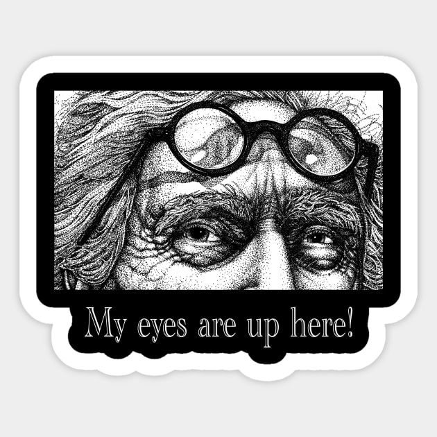 Old Man Eyes Sticker by buddysbane